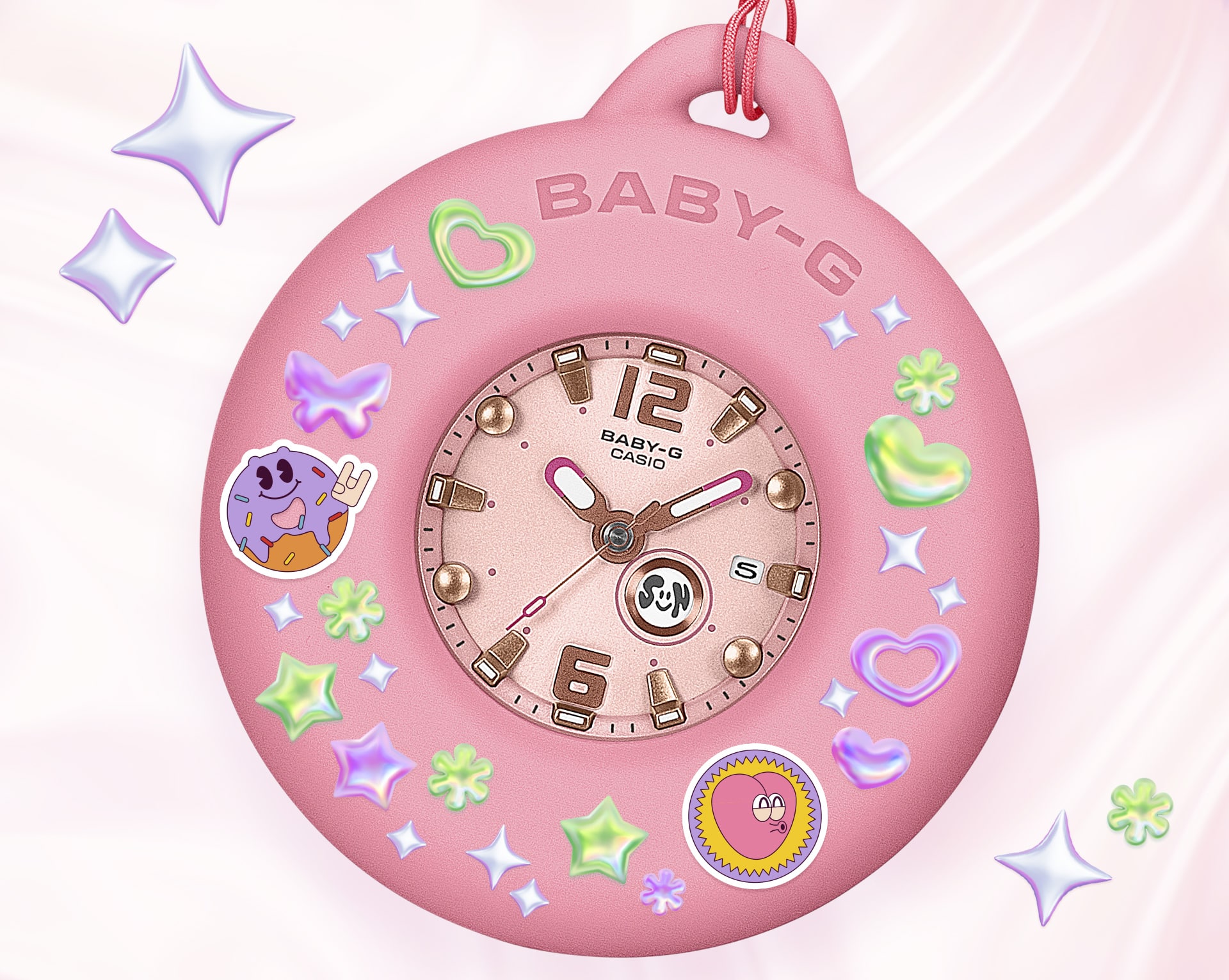 附搭帶專用托座的裝飾示意圖