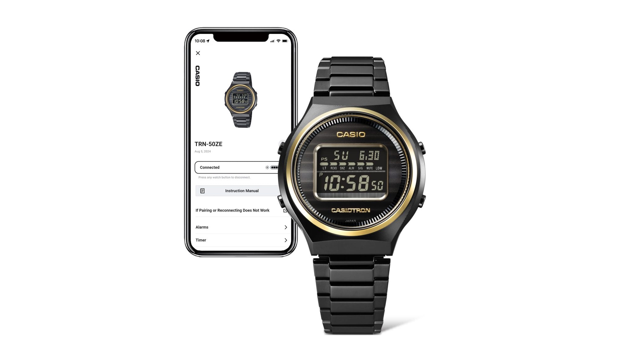 太陽能計時功能配備 Bluetooth® 與無線電控制,能提升準確度以及可靠性