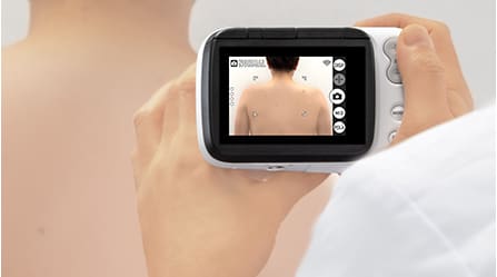 back of DZ-D100 color view finder recording an entire area with wide area shot